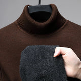 Riolio  Luxury brand high-quality fashionable versatile high necked knitted sweater with cashmere base sweater
