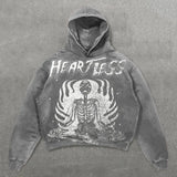 Riolio Hiphop Red Letter Print Streetwear Hoodies Women Graphic Y2k Top Oversized Hoodie Couples Harajuku Sweatshirt Goth Women Clothes