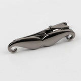 Riolio  Jewelry Cute Beard Tie Clip Gentlemen Classy Necktie Bar Clasp Clip Pin Anchors Fishhook Feather Shape Multi-functional Clamp