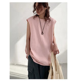 Riolio Summer Men Trendy Casual Streetwear Oversized Sleeveless T-shirt Youth Y2K Hip Hop Cotton Tank Tops Sports Basketball Vest
