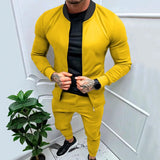 Riolio  Men's Fitness Sports Style Outdoor Casual Zipper Set In Stock