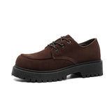 Riolio  Men's Big Head American Retro Thick-Sole High Casual Shoes Four Season New Soft-Sole Non-Slip Outdoor Joker Sports Walking Shoes