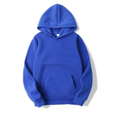 Riolio Spring and Autumn Trendy Solid Color Sports Hoodies Fleece Men's and Women's Sweatshirts Trendy Pullovers Couples Hoodies S-3XL