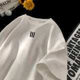 Riolio Men's Oversized T-shirts Mens Cotton T Shirt White 5XL Casual Summer Wear Fashion Print Tee Shirts for Men New Clothing