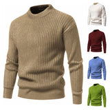 Riolio 5 Styles Autumn and Winter New Men's Sweaters Warm and Skin-friendly Elastic Sweaters Pullover Knit Sweater