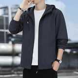 Riolio New Windbreaker Men Tactical Thin Jacket Waterproof Outdoor Hooded Coat Sports Military S-6XL Field Climbing Thin Outwear Coat