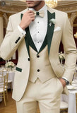 Riolio  3 Pieces Blazer Vest Pant Fashion Marriage Costume New Solid Suits for Men Slim Fit Groom Wedding Suits Tuxedo Best Man