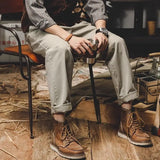 Riolio  American Retro Washing Workwear Men Spring and Autumn Loose Straight New Casual Conical Pants