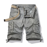 Riolio Shorts Male Slim Workout Shorts Lightweight Outdoor Mens Casual Hiking Cargo Fishing Short Pants Summer Quick Drying Work Shorts