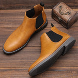 Riolio 40-46 Chelsea Boots Men Brand Comfortable Fashion Chelsea Boots