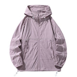 Riolio  Spring Summer Mens Lightweight UV Protection Hooded Jackets Outdoor Quick Dry Men Suncreen Breathable Hiking Zipper Hooded Coats