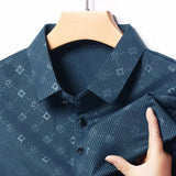 Riolio  Short-sleeved Lapel T-shirt for Middle Aged and Elderly Summer Thin Casual Men's Loose Half Sleeved Polo Shirt Large Size