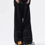 Riolio  Hong Kong Style Wide-leg Jeans for Men in Spring Autumn New Style Loose-fitting Trendy Pants
