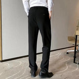 Riolio Fashion New Men Suit Pants New Casual Straight Slim Classic Business Formal Blazer Pants Trousers Male Brand Clothing