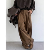 Riolio  Japanese Streetwear Cargo Pants Men Autumn Drape Trousers Retro High Waist Straight Wide Leg Pants Loose Casual Men's Pants