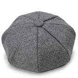 Riolio Woolen Solid Color Beret Fashion Outdoor Cotton Hat Autumn and Winter Windproof Hats Men's and Women's Universal Caps