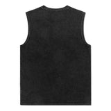Riolio 100% Cotton Vintage Vest T Shirts Men oversize Washed Tank Tops Summer Women Vintage Sleeveless Short Sleeve Y2K Streetwear
