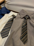 Riolio Loose Men's ort Sve Work irt Summer Casual Outerwear Vintage Japanese Sle Couple'sDK orm Pure Color arp Collar