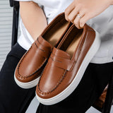 Riolio  New breathable men's single shoes British style loafers fashionable casual shoes