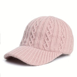 Riolio  Winter Baseball Cap Korean Version Trendy Fashionable Face-Slimming Japanese Versatile Warm Duck Tongue Hat
