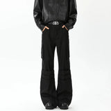Riolio  Loose Men's Casual Pants High Waist Straight Leg Workwear Trousers Spring Autumn American High Street Cleanfit Design Sensation