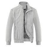 Riolio Spring Autumn Casual Solid Fashion Slim Bomber Jacket Men Overcoat New Arrival Baseball Jackets Men's Jacket M-6XL 8XL Top