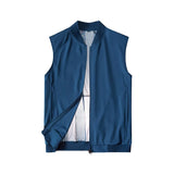 Riolio  Ultra-Thin Summer Sporty Vest Sleeveless Men's Tank Top Lightweight Breathable Skin-Friendly Outerwear Casual Fashion