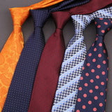 Riolio  Woven Striped Ties For Men Women Jacquard Neck Tie For Wedding Business Classic Groom Neckties Fashion Men's Neck Tie