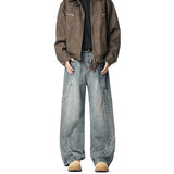 Riolio  JEANS MEN 2025 New Jeans Patchwork Baggy Loose Streetwear Trousers Hip Hop Floor Length Pants Trendy Youth Fashion Casual Denim