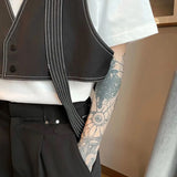 Riolio  Summer New Niche Design Outer Workwear Korean Style High-end Functional Cargo Suit Vest Men's Jacket Trendy Vest Aesthetic Chic
