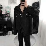 Riolio  Fashion Long-sleeved High-end Casual Trendy Brand Shirts Loose New Shirts Versatile Shirts