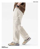 Riolio American High Street Work Pants Spring Autumn New Men's Trousers Straight Japanese Fashion Trend Retro Casual Work Pants Chic