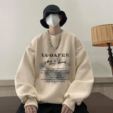 Riolio New Vintage Letter Printed Pullover Hoodies For Men Goth Sweatshirts Streetwear Oversize Hoody Hip Hop Fleece Y2K Clothes
