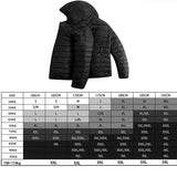 Riolio Autumn and Winter New Men's Water and Wind-Resistant Cotton Parkas Fashion Casual Hooded Thickened Printed Warm Cotton Jacket