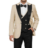 Riolio  Royal blue Suits for Men Slim Fit Groom Wedding Suits Tuxedo Best Man Blazer Vest Pant 3 Pieces Fashion Marriage