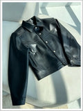 Riolio American Street High-end Coat Trendy Leather Jacket Korean Elegant 2025 Spring Men's New PU Lapel Slim Loose Jacket Aesthetic