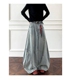 Riolio  Loose Fit Jeans Men Baggy Wide Leg Denim Pants Patchwork Ripped Light Blue Wash Hip Hop Streetwear Fashion New 2025 autumn jeans