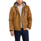Riolio  Men'S Vintage Denim Jacket American Style Loose-Fit Cotton Coat With Fleece Lining And Thickened Cotton Pad For Autumn/Winter