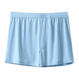Riolio Large Size Mens Ice Silk Arrow Pants Seamless Solid Color Boxer Shorts Panties Summer Thin Loose Comfortable Sleepwear Underwear
