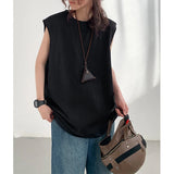 Riolio Summer Men Trendy Casual Streetwear Oversized Sleeveless T-shirt Youth Y2K Hip Hop Cotton Tank Tops Sports Basketball Vest