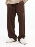 Mens Corduroy Pants With Drawstring Waist Loose Fit Casual Trousers
