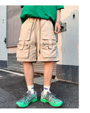 Riolio Mens Summer Cargo Shorts Multi Pocket Casual Outdoor Sports Workwear Lightweight Comfortable Hiking Shorts Trendy Fashion