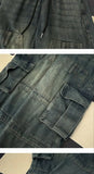 Riolio  New American Jeans Men and Women Trendy Retro Washed Multi Pocket workwear Loose High Street Straight Leg Casual Pants y2k