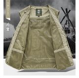 Riolio Outdoor Casual Fishing Vest Photography Spring and Autumn Men's Vest Multi-Pocket Tooling Quick-Drying Vest Cotton Workwear