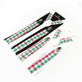 Riolio  Floral Cotton 2 Sizes Suspenders Parent Child Sets Men Women Kids Braces Adjustable Straps Male Pants Shirt Skirt Accessory Gift