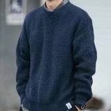 Riolio Oversize Knitwear Thick Korean Popular Clothes Knitted Sweaters for Men Autumnr and Winter Streetwear Aesthetic Top Pullover Man
