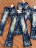 Riolio  Autumn and Spring New Fashion Trend American Vintage Bell-Bottoms Men's Casual Comfortable Sports High-Quality Denim Pants
