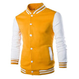 Riolio Fashion Slim Fit Baseball Men's Coat Personalized Casual Sports Male Jacket  New Printed Stand Up Collar Cardigan Outwear