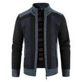 Riolio Autumn Spring Sweater Men's Cardigan Zip Up Turtleneck Jacket Y2K Sweatshirt Winter Hombre Cold Coat Knitted Jumper Sweatercoat