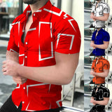Riolio 3D printed men's shirt New high quality Hawaiian Baroque short sleeve tops
